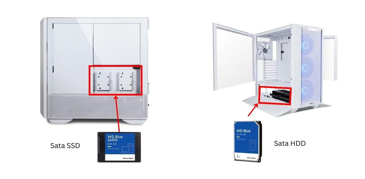 Install SSD & HDD in the case