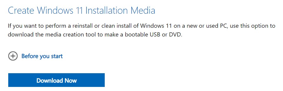 win 11 install